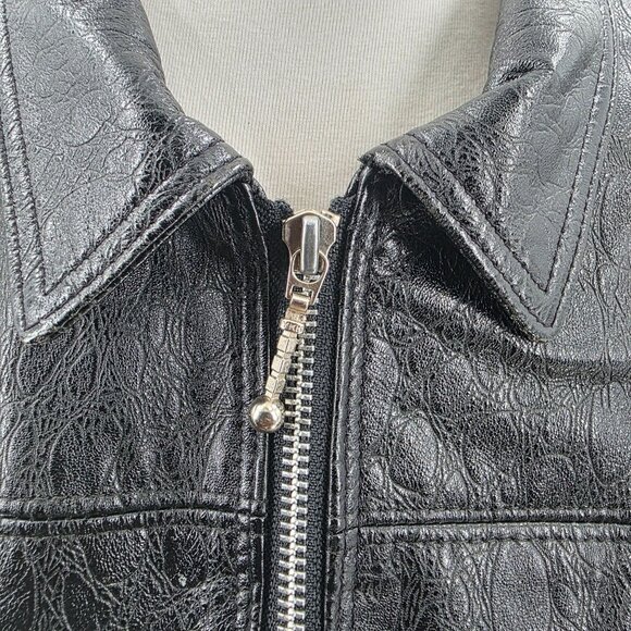 Bebe Black 100% Leather Jacket Womens Size S - Picture 2 of 12